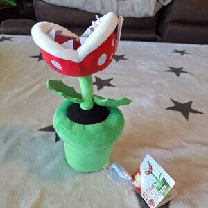 2017‎ Little Buddy Super Mario Bros. Piranha Plant 9" Plush  (NEW WITH TAGS)